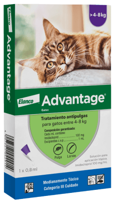 ADVANTAGE GATOS HASTA 4-8 KG