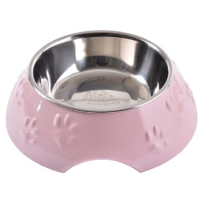 MASCAN PLATO HUELLITAS ROSADO