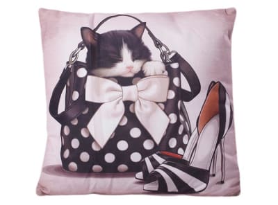 DIB COJIN ANIMALES IMAGEN GATO CARTERA