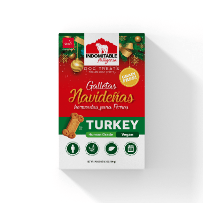INDOMITABLE GALLETAS HORNEADAS GRAIN-FREE NAVIDEÑAS PAVO