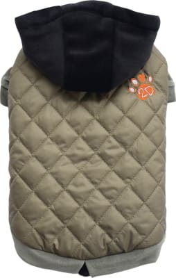 DOGGY DOLLY PARKA POLAR IMPERMEABLE BEIGE GORRO
