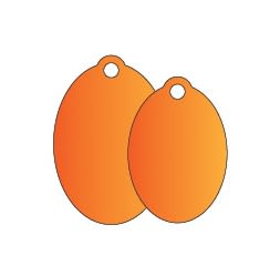 PLACA ALUMINIO IDENTIFICATORIA OVALADA GRANDE