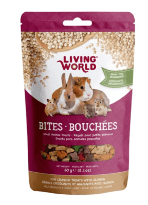 LIVING WORLD SNACK PEQUEÑOS ANIMALES QUINOA 50 GRS1