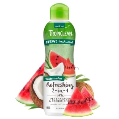 TROPICLEAN SHAMPOO Y ACONDICIONADOR WATERMELON 591 ML