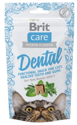 BRIT CARE CAT SNACK DENTAL 50 GRS1