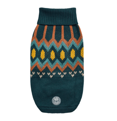 GFPET SWEATER HERITAGE VERDE AZULADO