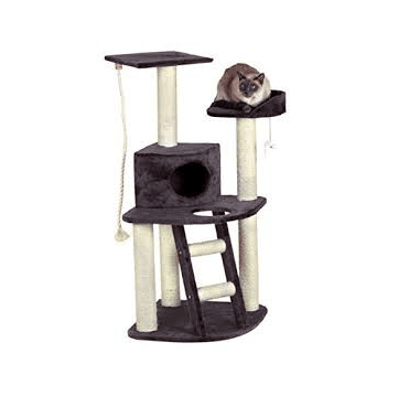 KERBL RASCADOR ESQUINERO CON ESCALERA ZIRKOON 55 X 55 X 1201