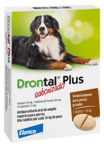 DRONTAL PLUS PERRO 35 KILOS COMPRIMIDO SANTIAGO PET STORE
