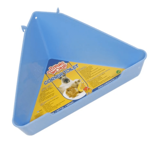 Esquinero Conejo Baño Esquinero Para Mascotas Living World Azul