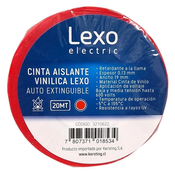 Cinta Aislante 25X25 Rojo Scapa - &3D