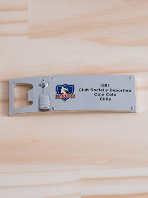 Destapador Placa Copa Libertadores Colo Colo 11cms