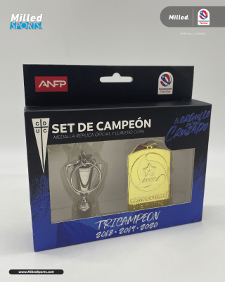 Set Medalla + Llavero 3D Copa Plan Vital U.Catolica
