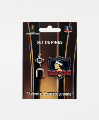 Set 2 Pins Colo Colo / Copa Libertadores 