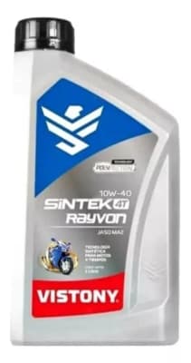 ACEITE MOTOCICLETA VISTONY 10W40 SINTETICO 1LT 4T RAYVON1