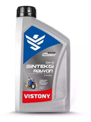 ACEITE MOTOCICLETA VISTONY 20W50 SINTETICO 1LT 4T RAYVON1