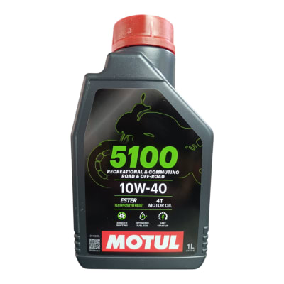 ACEITE MOTOR MOTOCICLETA MOTUL 10W40 5100 1 LT. SEMISINTETICO