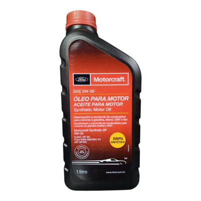 ACEITE PARA MOTOR 5W30 1 LT. ORIGINAL FORD MOTORCRAFT API SP/RC 100% SINTETICO