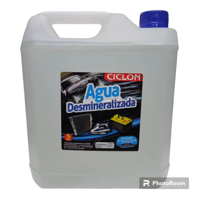 AGUA DESTILADA DESMINERALIZADA 5 LTS. CICLON1