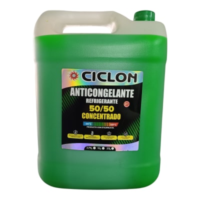 COOLANT CONCENTRADO 50% 50/50 VERDE CICLON 10LTS