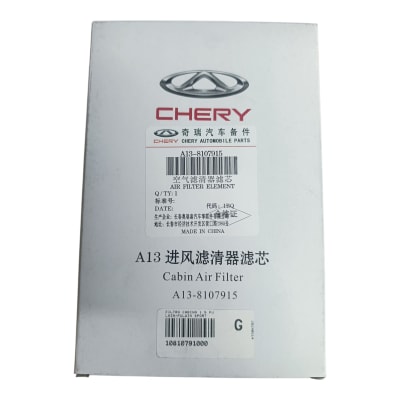 FILTRO POLEN CU18001 ORIGINAL CHERY  CU18001 1.5 TIGGO 4 18/22 TIGGO 2 PRO 21/24 FULLWIN 11/215