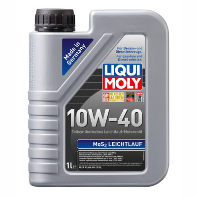 ACEITE DE MOTOR 10W40 MoS2 LEICHTLAUF GASOLINA & DIESEL SEMI SINTETICO 1LT. LIQUI MOLY1