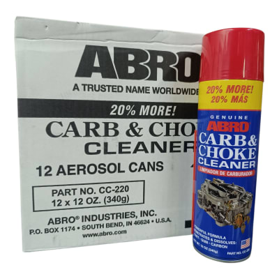 LIMPIA CARBURADOR 340 GR. SPRAY ABRO USA1