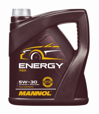 ACEITE DE MOTOR MANNOL 5W30 SN/CH-4 BENCINERO FULL SINTETICO 4LTS ENERGY 75111