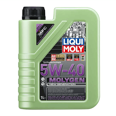 ACEITE DE MOTOR 5W40 MOLYGEN SINTETICO 1 LT. BENCINERO LIQUI MOLY
