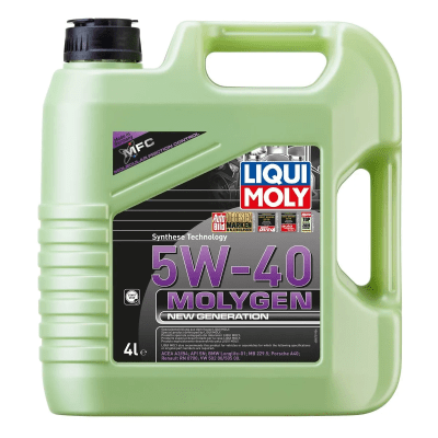 ACEITE DE MOTOR 5W40 MOLYGEN SINTETICO 4LT. BENCINERO LIQUI MOLY
