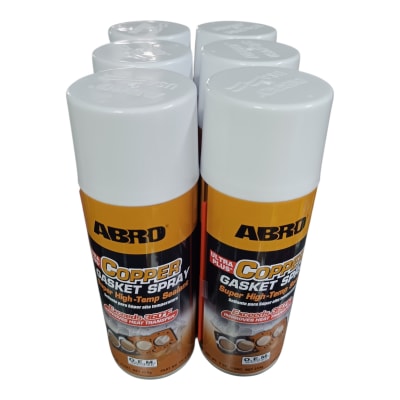 PACK 6 UNIDADES GASKET DE COBRE EN SPRAY ABRO 255 GRS.1