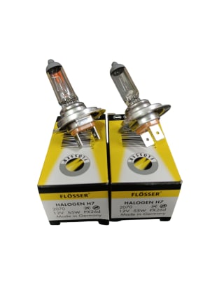 PACK AMPOLLETA H7 12V 55W 2UNID PX26D FLOSSER ALEMANA