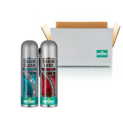 PACK LIMPADOR Y LUBRICANTE CADENA MOTOREX CHAIN CLEAN + CHAINLUBE SPRAY