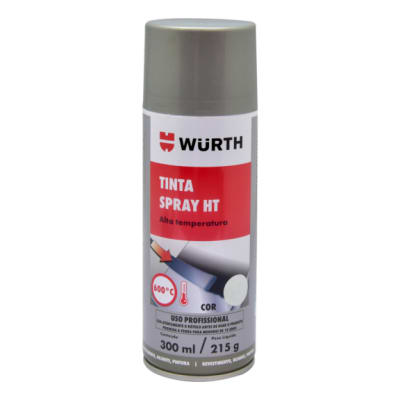 PINTURA COLOR ALUMINIO ALTA TEMPERATURA 600°C SPRAY WURTH