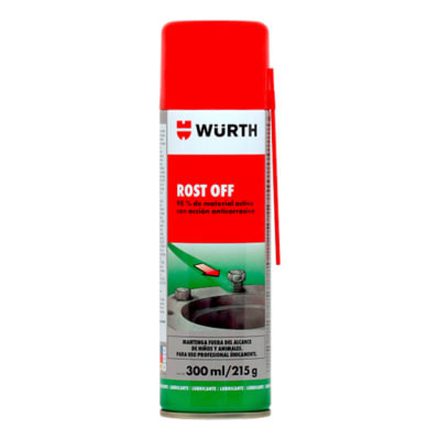 ROST OFF AFLOJA TUERCAS LUBRICANTE ANTIOXIDO WURTH  300ML