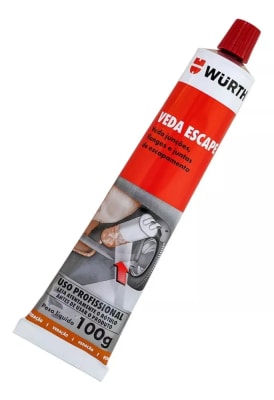 SELLADOR DE ESCAPE ALTA TEMPERATURA POR FUGAS Y RUIDOS WURTH 100GRS