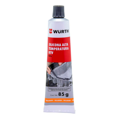 SILICONA ALTA TEMPERATURA RTV GRIS WURTH EMPAQUETADURA