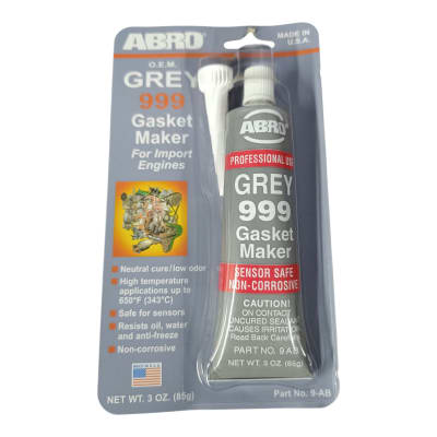 SILICONA SELLANTE GRIS 85 GRS ABRO USA