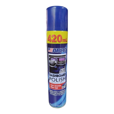 SILICONA PARA TABLERO EN SPRAY ABRO 420 ML. AROMA NEW CAR1