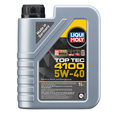 ACEITE MOTOR LIQUI MOLY 5W40 TOP TEC 4100 1 LITRO