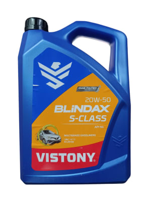 ACEITE MOTOR VISTONY 20W50 BLINDAX S-CLASS API SG 4LTS GASOLINERO