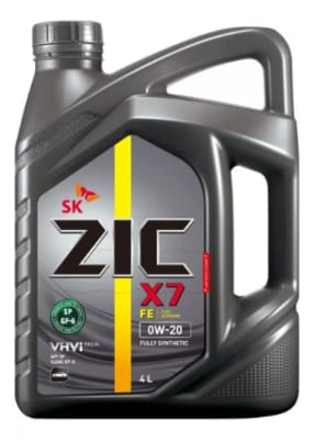 ACEITE MOTOR 0W20 ZIC  4LTS API SP/ILSAC GF-6 100% FULLY SYNTHETIC