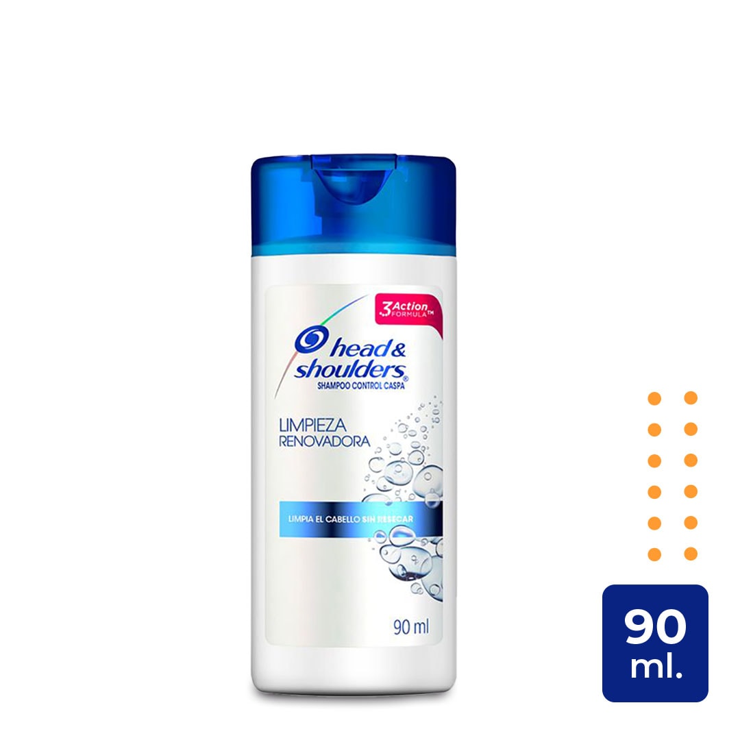 Shampoo HEAD & SHOULDERS Limpieza Renovadora Frasco 90 Ml