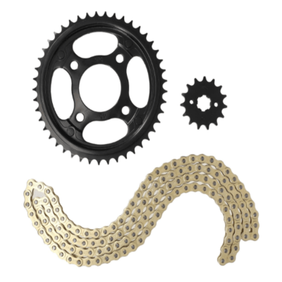 Kit de Transmisión NPC Hyper Series Honda XBlade 160 15T 45T Cadena 428H 132 Eslabones Dorado (Freno Balata)1