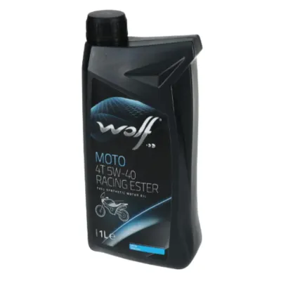 Aceite para Moto Wolf Racing Ester 5W40 Sintético 1L 4T1