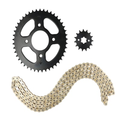 Kit de Transmisión NPC Hyper Series Suzuki Gixxer 150 14T 45T Cadena 428H 132 Eslabones Dorada1