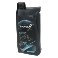 Aceite para Moto Wolf Racing Ester 20W50 Sintético 1L 4T
