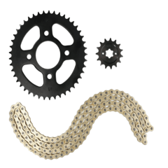 Kit de Transmisión NPC Hyper Series Bajaj Pulsar NS160 TD FI 15T 45T Cadena 428HD Dorada 132L