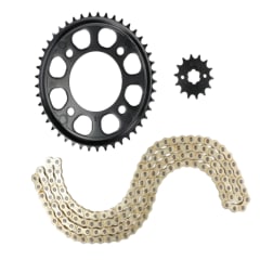 Kit de Transmisión NPC Hyper Series Honda CB190 14T 45T Cadena 428H Dorada 132L