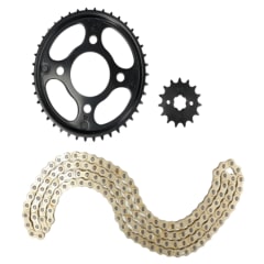 Kit de Transmisión NPC Hyper Series Honda CBF150 Invicta / SuperLight 2012 15T 42T Cadena 428HD Dorada 132L