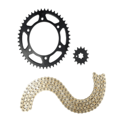 Kit de Transmisión NPC Hyper Series Yamaha YZF R15 V3 / V4 14T 48T Cadena 428H Dorada 132L